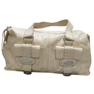 MICHAEL KORS Vintage Cream Leather Satchel
